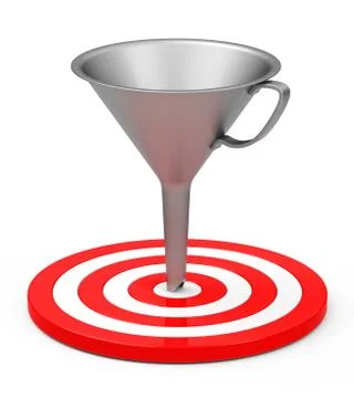 Target with funnel Stock Illustration