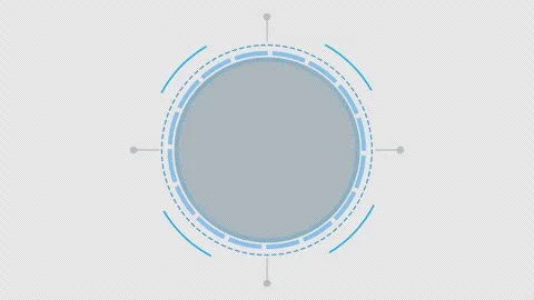Target Futuristic HUD Circle Lock Interface Endless Loop Animation with Digital  Stock Footage 336882500