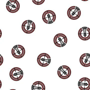 Target of game vector seamless pattern Stock Illustration