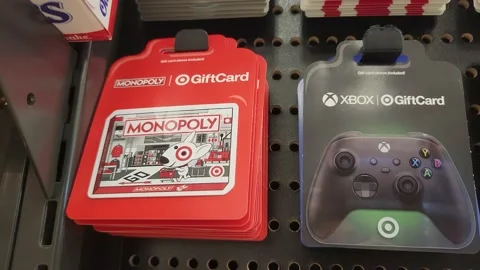 Target Gift Card Monopoly Stock Footage 205312427