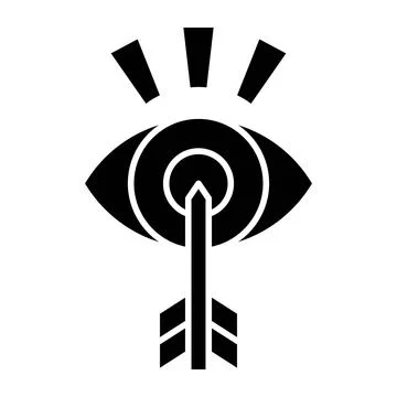 Target Glyph Icon Stock Illustration