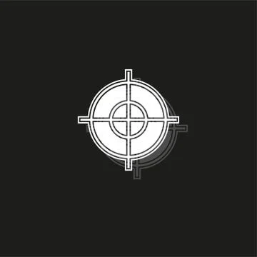 Target goal icon, target focus arrow, marketing aim Stock-Illustration