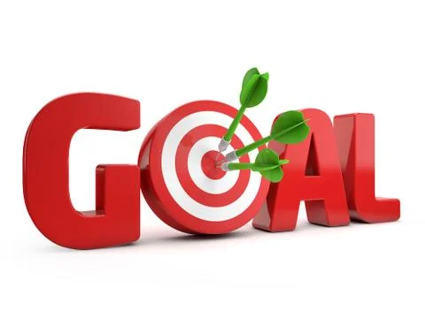 Target goal Illustrazione stock