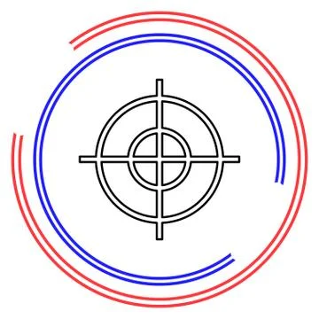 Target goal vector icon Stock Illustration