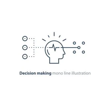 Target group, decision making, bias concept, choose options, creative thinkin イラスト素材