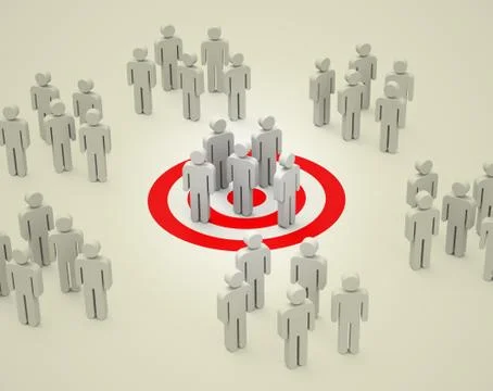 The target group Stock Illustration