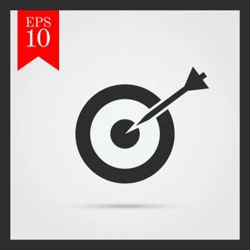 Target hitting Stock-Illustration