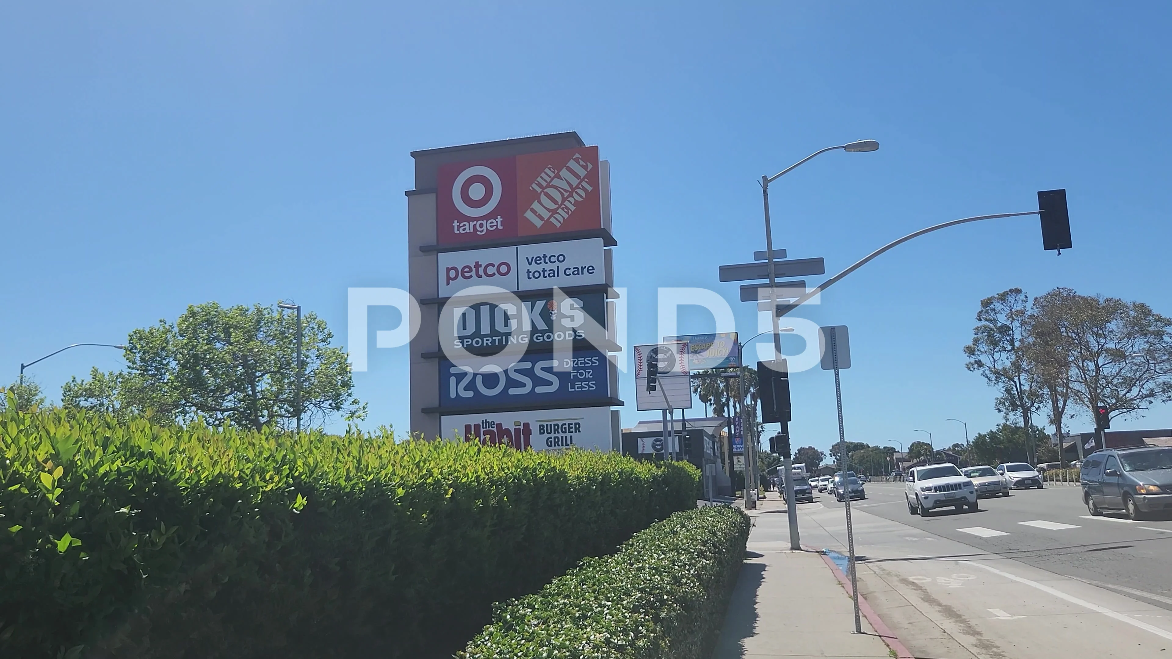 Target Home Depot Petco Dicks Ross Signa, Stock Video