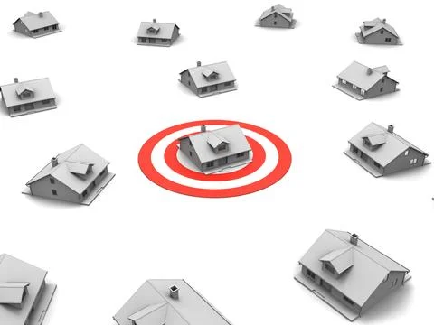 Target house Stock Illustration