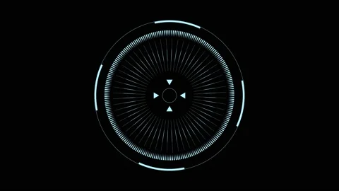 Target Hud circle elements on a black background	 Stock Footage 236773387