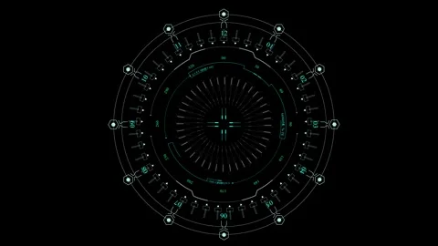 Target Hud circle elements on a black background	 Stock Footage 259451829