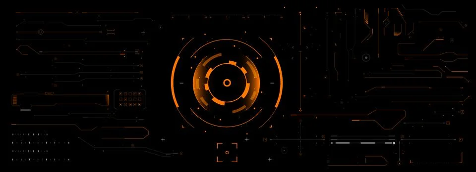 Target HUD Set Stock Illustration