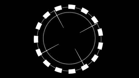 Target HUD technological futuristic elements. Sci Fi elements appearing and Stock Footage 245339676