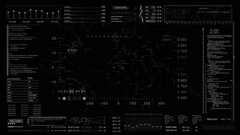 Target HUD viewfinder. Stock Footage 143532397