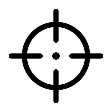 Target icon. The aim icon. Vector. Stock Illustration