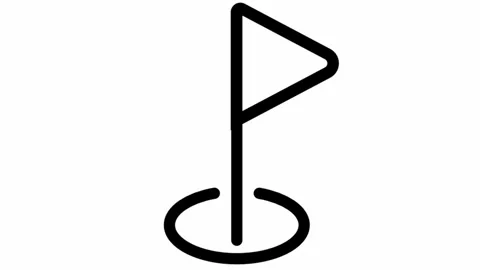 Target icon animation - Essential basic icon motion design Stock Footage 293773427