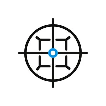 Target Icon. Concept of focus, precision, and aim. Stock Illustration