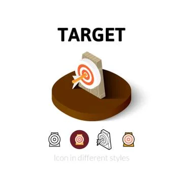 Target icon in different style Stock-Illustration