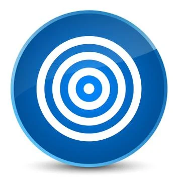 Target icon elegant blue round button Stock Illustration