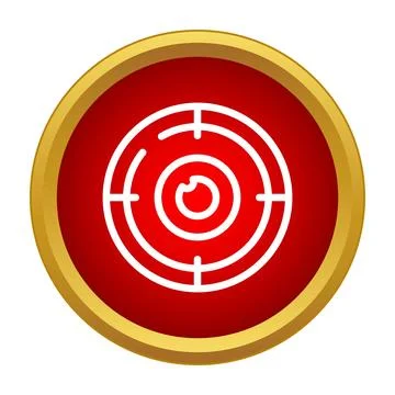 Target icon with eye tracking vision concept Stock Illustration