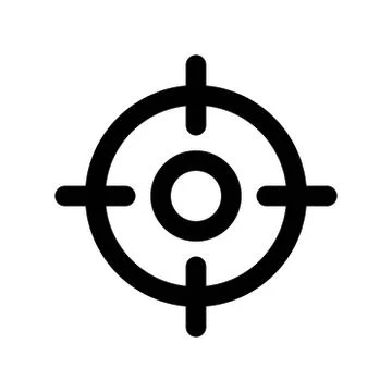 Target icon. flat illustration of Target vector icon for web Stock Illustration