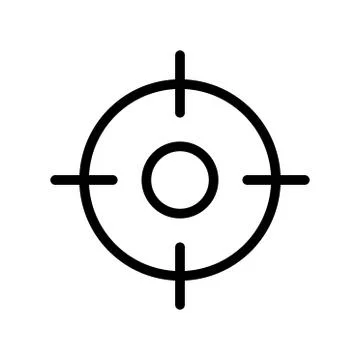 Target icon. flat illustration of Target vector icon for web Stock Illustration