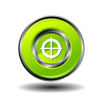 Target icon focus button vector Stock Illustration