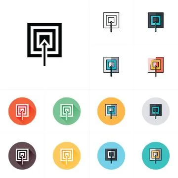 Target icon Stock Illustration