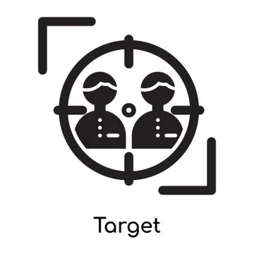 Target icon isolated on white background Free Stock Illustration