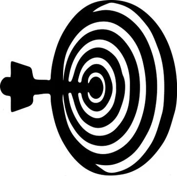 Target icon isolated on white background Stock Illustration