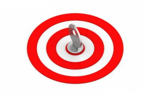 Target icon with lock Free Stock Illustration