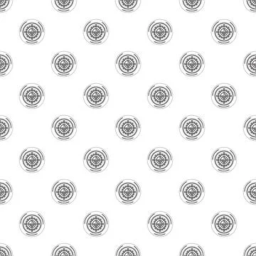 Target icon pattern repeat seamless background design texture Stock Illustration