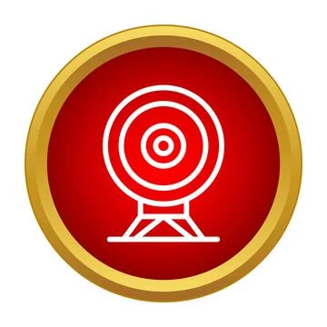 Target icon representing aiming for business goals Stock Illustration