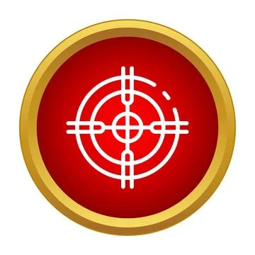 Target icon representing aiming, focus, and strategy Stock Illustration