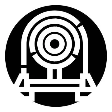 Target icon representing aiming, goal, and precision Stock Illustration