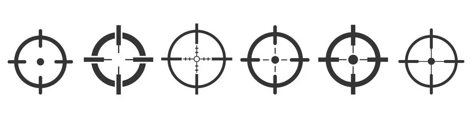 Target icon set. goal icon vector. Aim icon set Stock Illustration