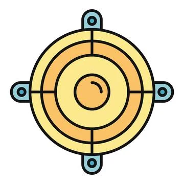 Target icon showing aim and focus concept Stock Illustration