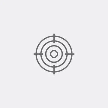 Target icon sign Stock Illustration