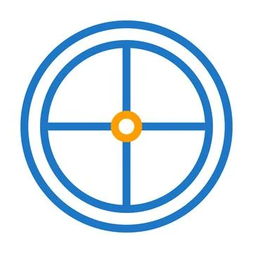 Target icon solid gradient purple pink colour military symbol perfect. Stock Illustration