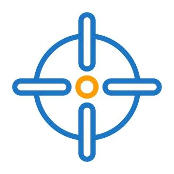 Target icon solid gradient purple pink colour military symbol perfect. イラスト素材