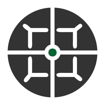 Target icon solid grey green colour military symbol perfect. イラスト素材
