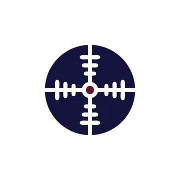 Target icon solid maroon navy colour military symbol perfect.(Multiple values Stock Illustration