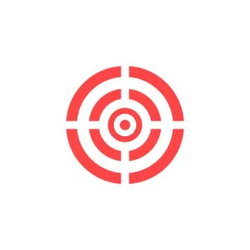 Target icon - vector background. 库存插图
