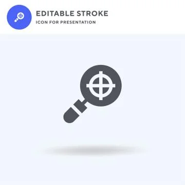 Target icon vector, filled flat sign, solid pictogram isolated on white, logo イラスト素材