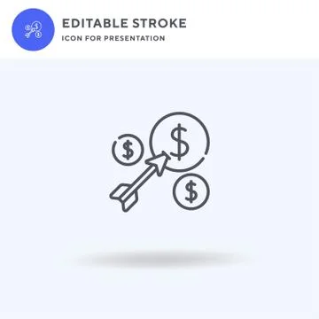 Target icon vector, filled flat sign, solid pictogram isolated on white, logo イラスト素材