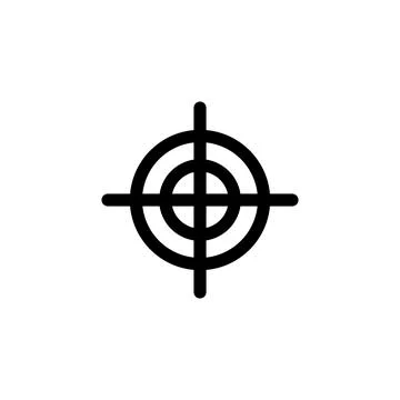Target icon vector. goal icon vector. target marketing icon vector Illustrazione stock