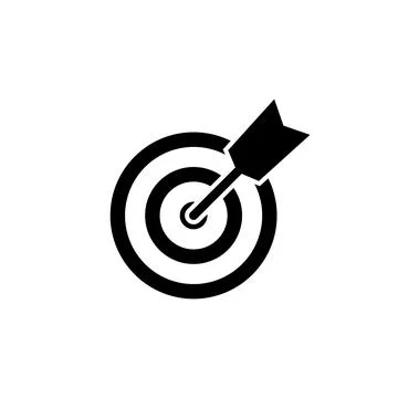 Target icon vector. goal icon vector. target marketing icon vector Stock Illustration