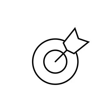Target icon vector. goal icon vector. target marketing icon vector Stock Illustration