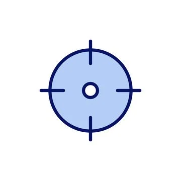Target icon vector. goal icon vector. target marketing sign and symbol 库存插图