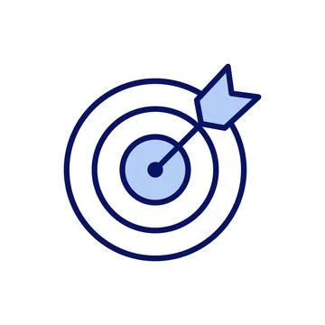 Target icon vector. goal icon vector. target marketing sign and symbol 库存插图